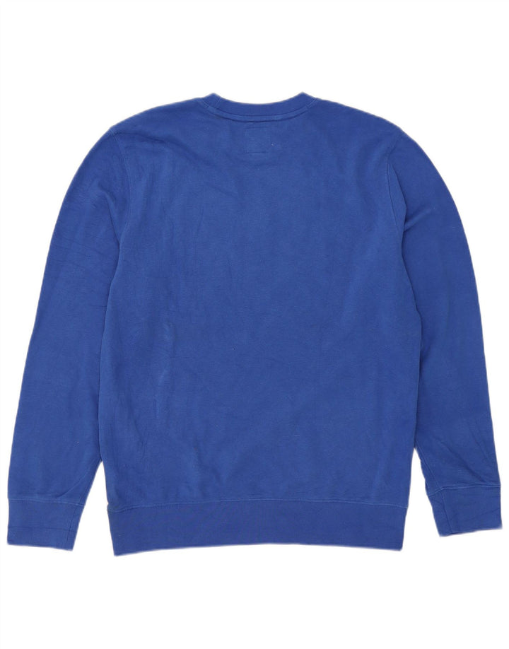 Suéter gráfico feminino Gap UK 14 algodão azul médio