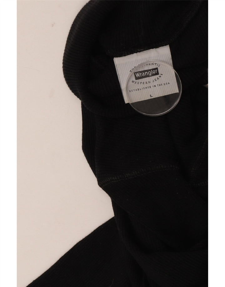 Top masculino WRANGLER manga comprida grande preto