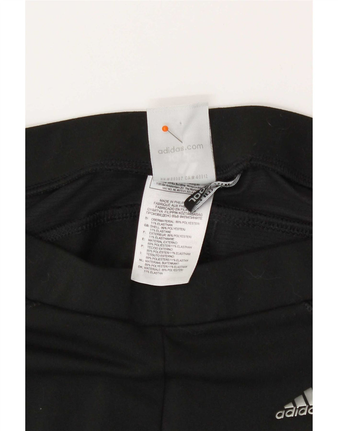 Adidas Womens Climacool Capri Leggings UK 12 Médio Preto Poliéster