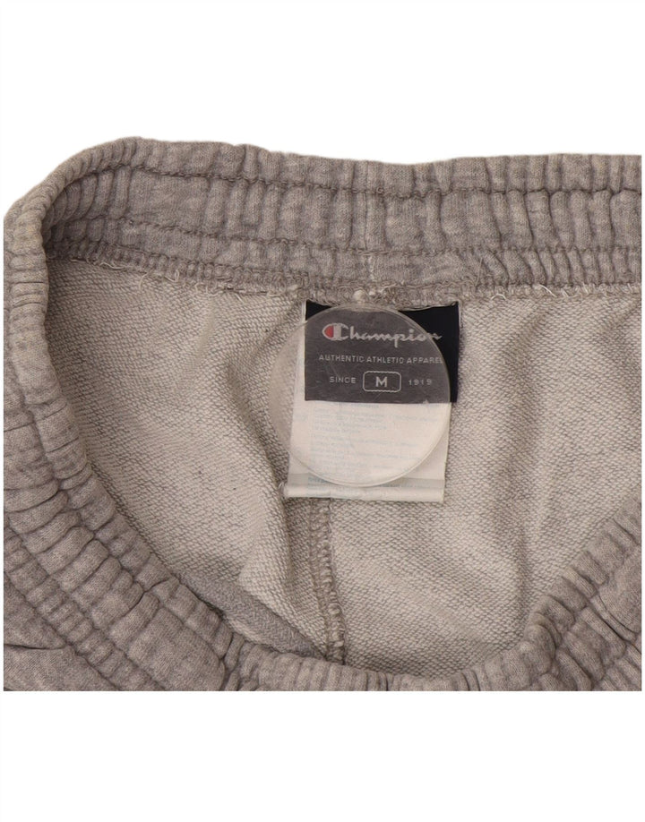 Calça de treino masculina Champion algodão manchado cinza médio