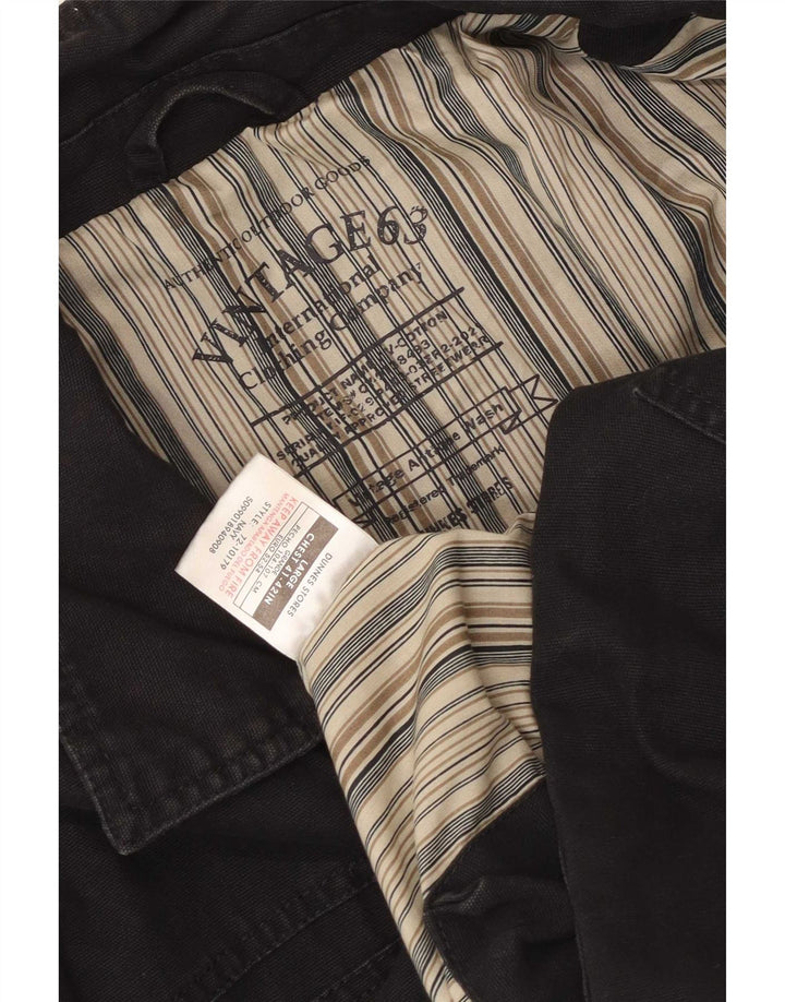 Jaqueta utilitária masculina Dunnes Stores Reino Unido 40 grande algodão preto