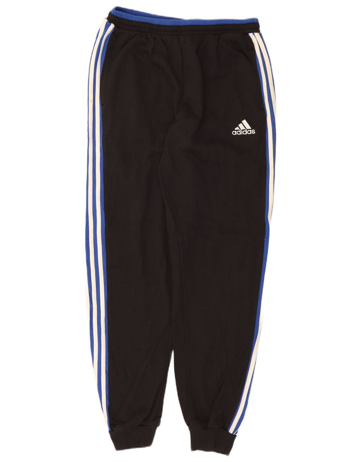 Calças de treino masculinas Adidas Joggers grandes de algodão preto