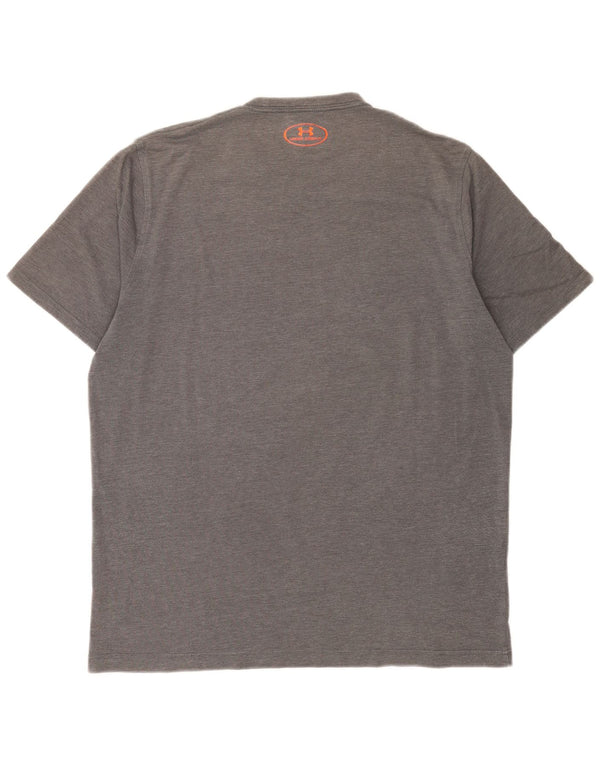Camiseta masculina Under Armour Heat Gear Graphic grande cinza