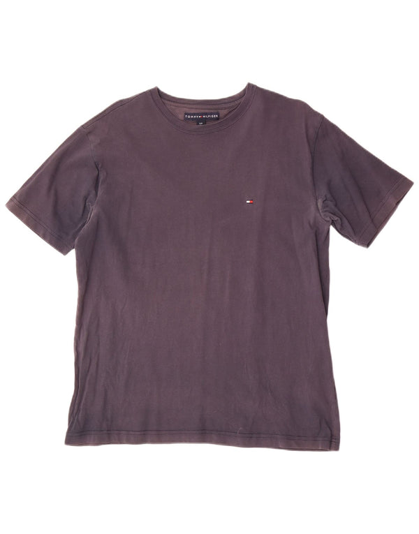 Camiseta masculina Tommy Hilfiger top pequeno algodão azul marinho