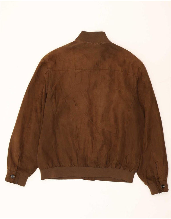 Jaqueta bomber masculina Navigare UK 42 XL poliéster marrom