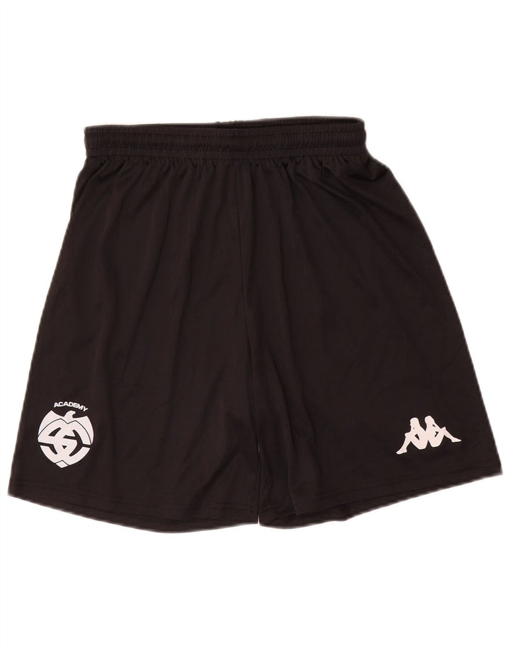 Shorts esportivos gráficos masculinos Kappa pequenos pretos