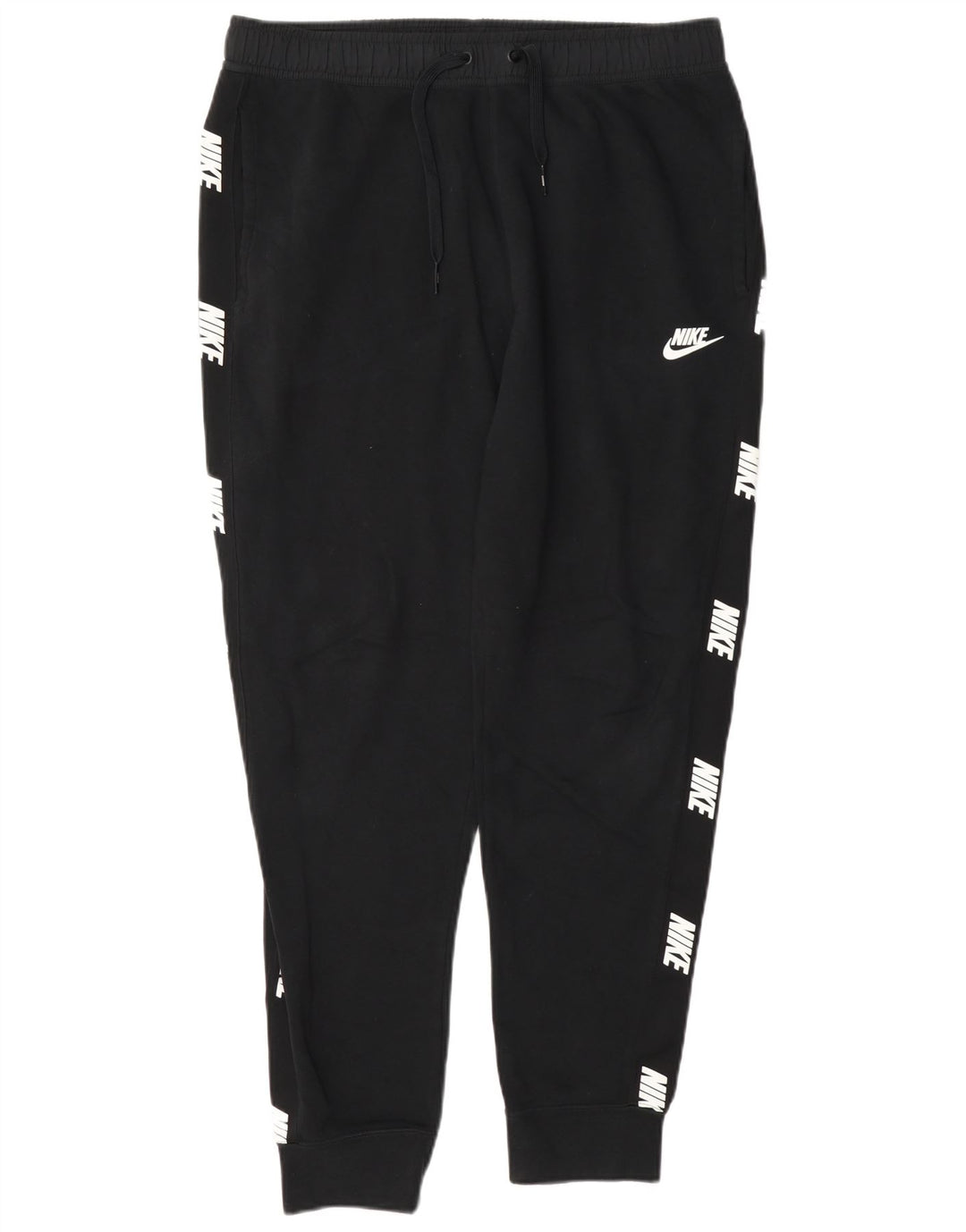 Nike Mens Graphic Calças de treino Joggers Médio Algodão Preto