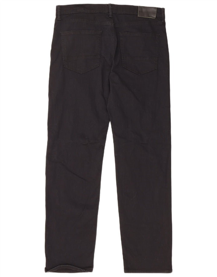 MARKS & SPENCER Calça jeans reta masculina W34 L31 algodão preto