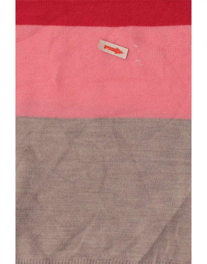 Suéter feminino Marks & Spencer com gola redonda Reino Unido 8 pequeno multicolorido