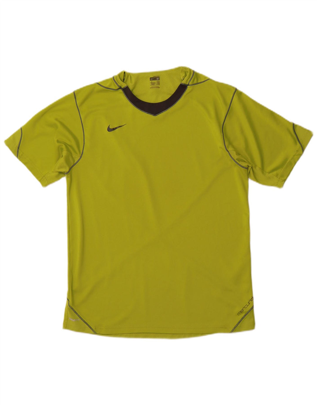 Camiseta Nike Mercurial Masculina Top Médio Verde Colourblock Poliéster