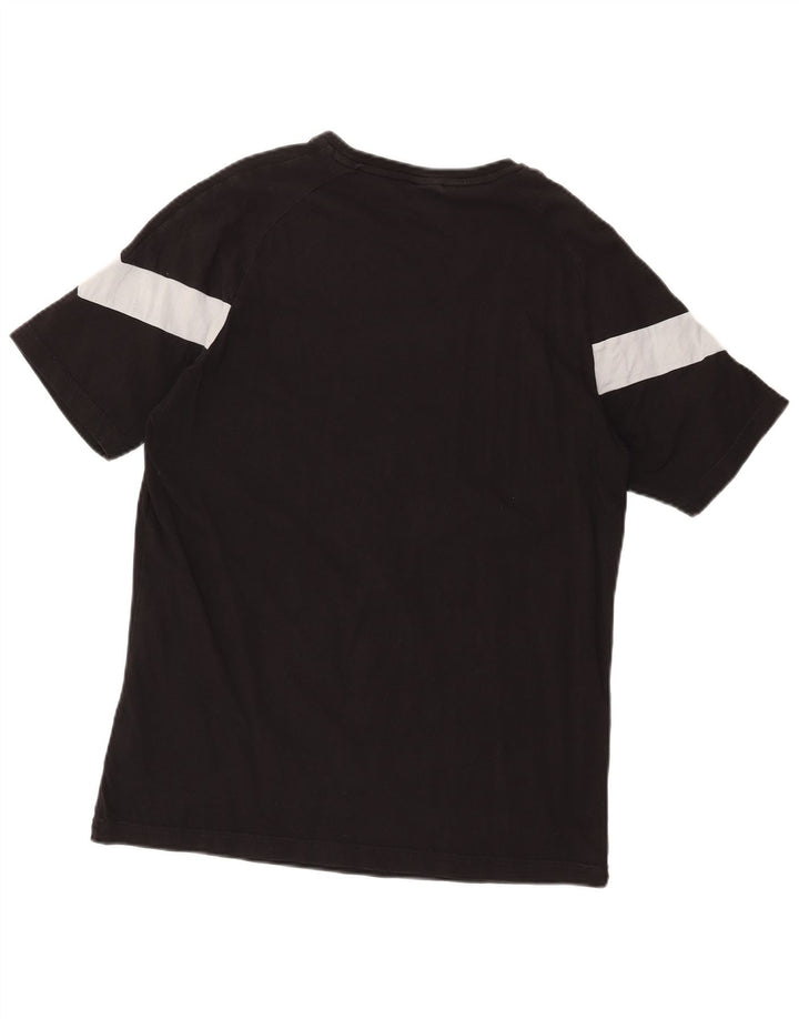 Camiseta masculina Puma grande algodão colorblock preto