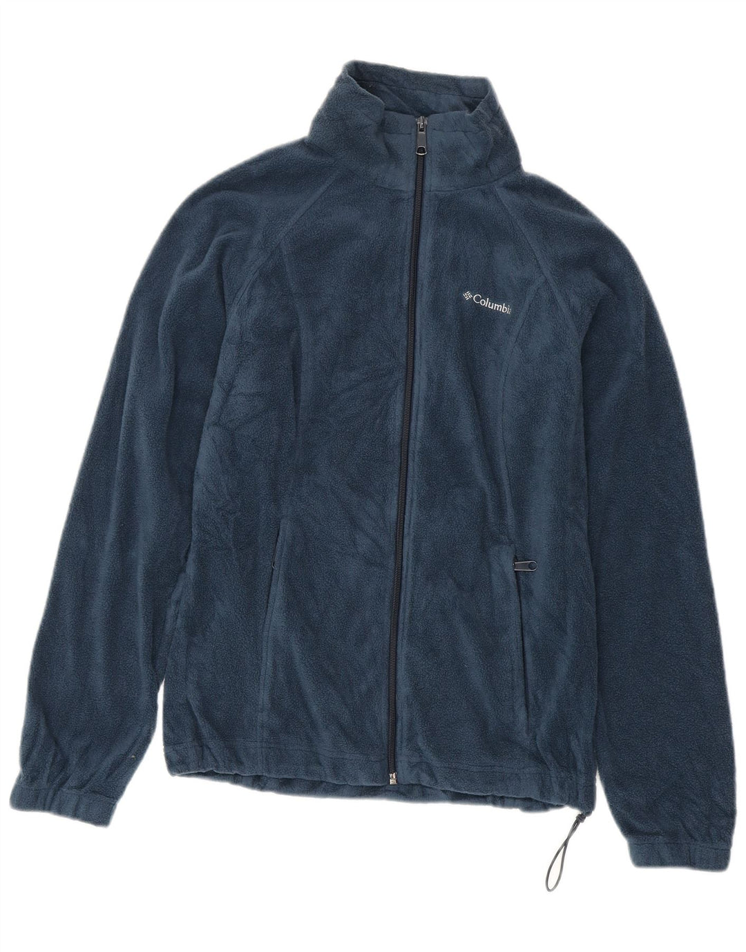 Jaqueta de lã feminina Columbia UK 10 poliéster azul marinho pequeno