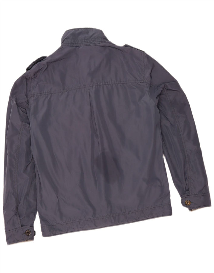 Jaqueta utilitária masculina Esprit UK 38 poliamida azul médio