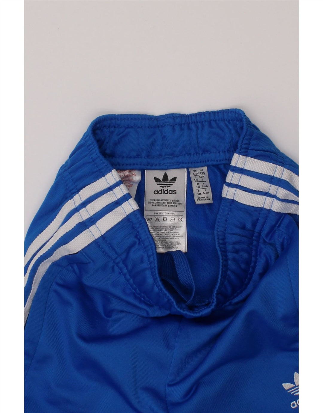 Calças de treino Adidas Boys Joggers 5-6 anos azul poliéster