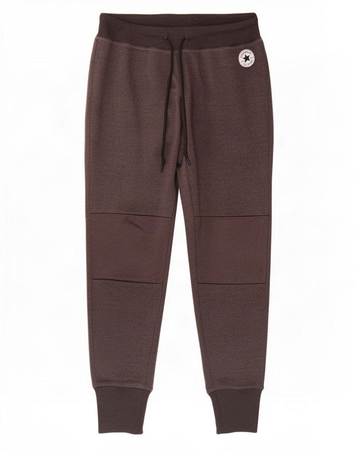 Calça de treino feminina Converse Joggers UK 10 poliéster cinza pequeno