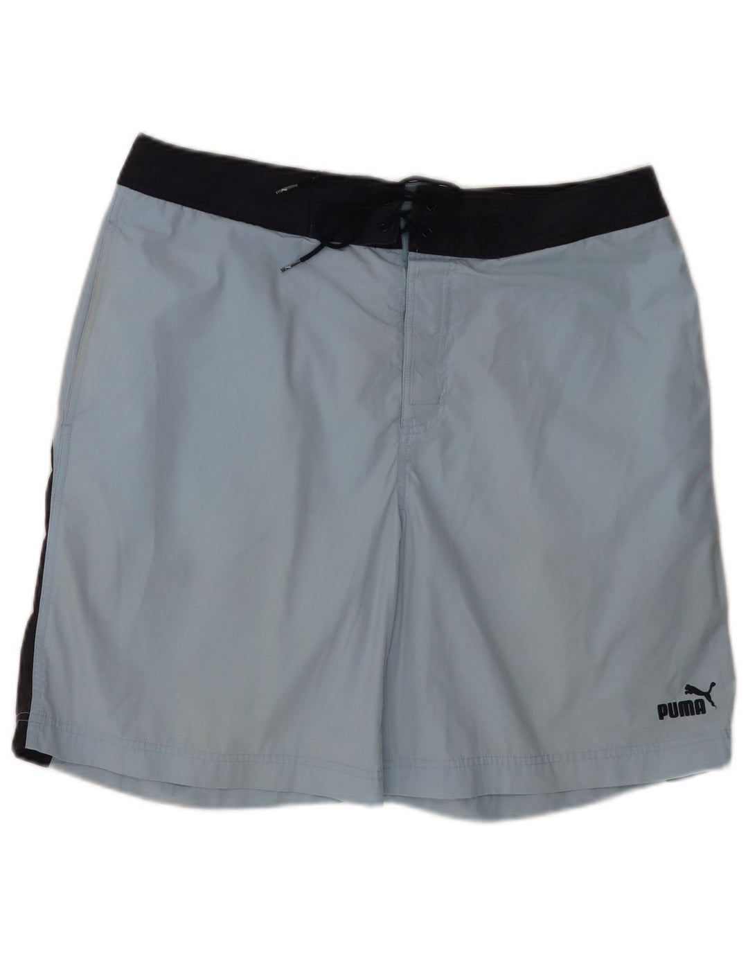Shorts de natação masculino PUMA grande bloco azul