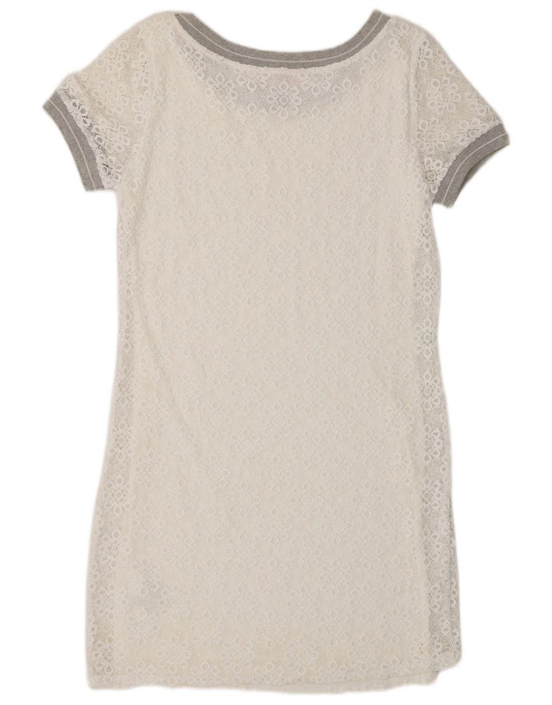 Vestido bainha feminino Desigual UK 14 médio branco floral poliamida