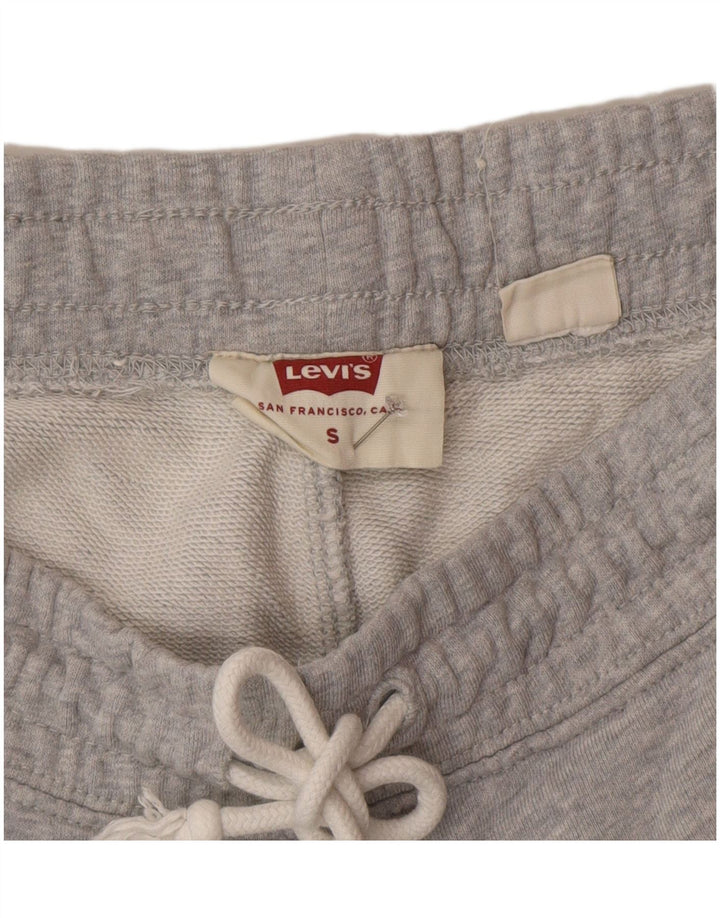 Shorts casual masculino Levi's pequeno W29 algodão cinza