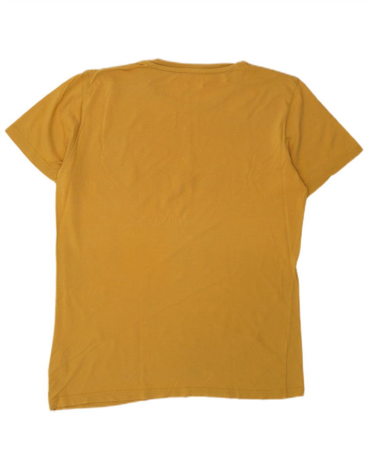 Camiseta gráfica masculina ALPHA INDUSTRIES algodão amarelo médio