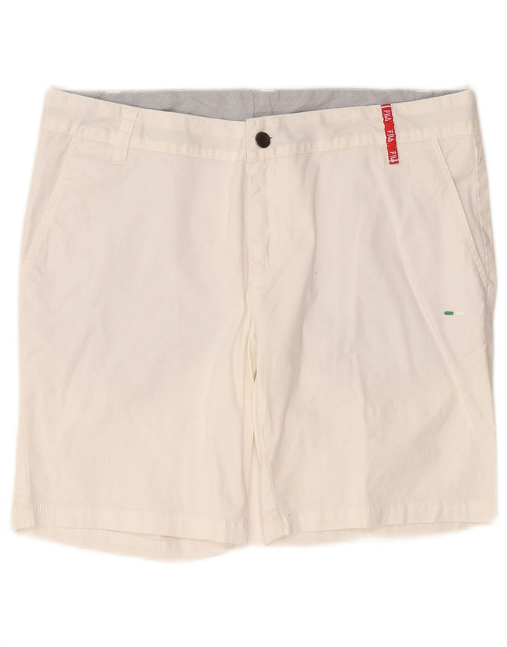 Fila Mens Chino Shorts Médio W32 Branco