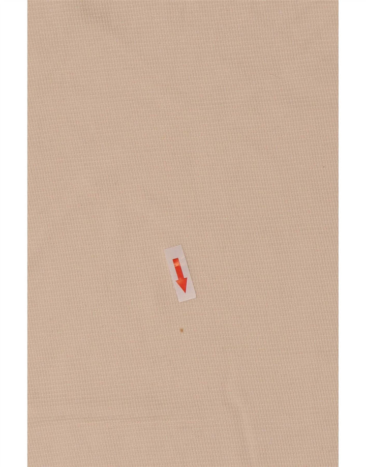 Zara Top masculino de manga comprida de algodão branco médio