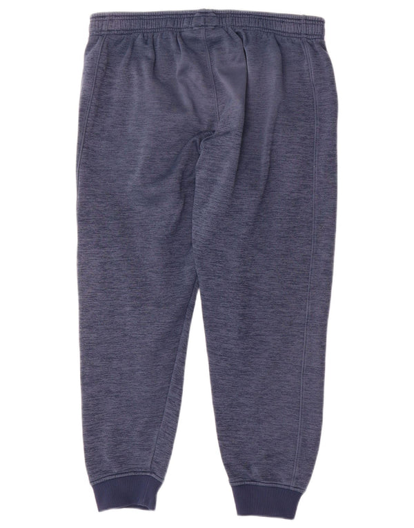 Calça de treino masculina Under Armour Cold Gear joggers grande azul manchado
