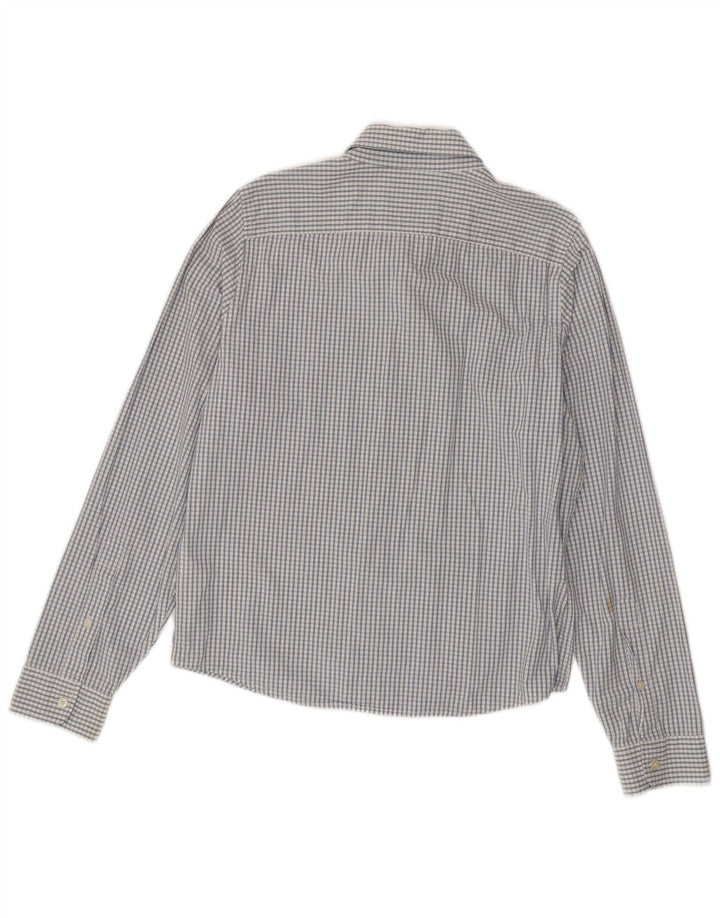 Camisa masculina HOLLISTER XL de algodão xadrez azul