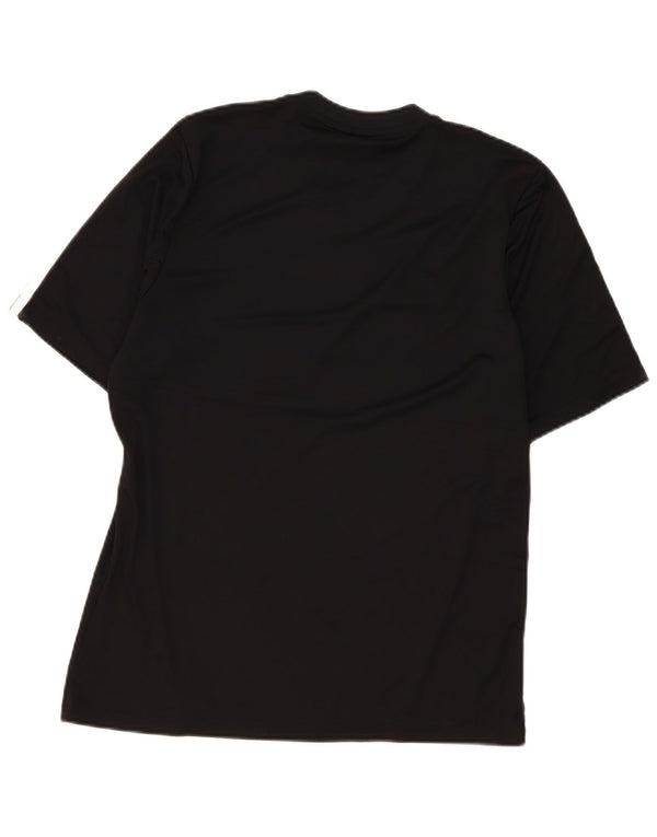 Adidas Mens Climalite Camiseta Top Grande Poliéster Preto