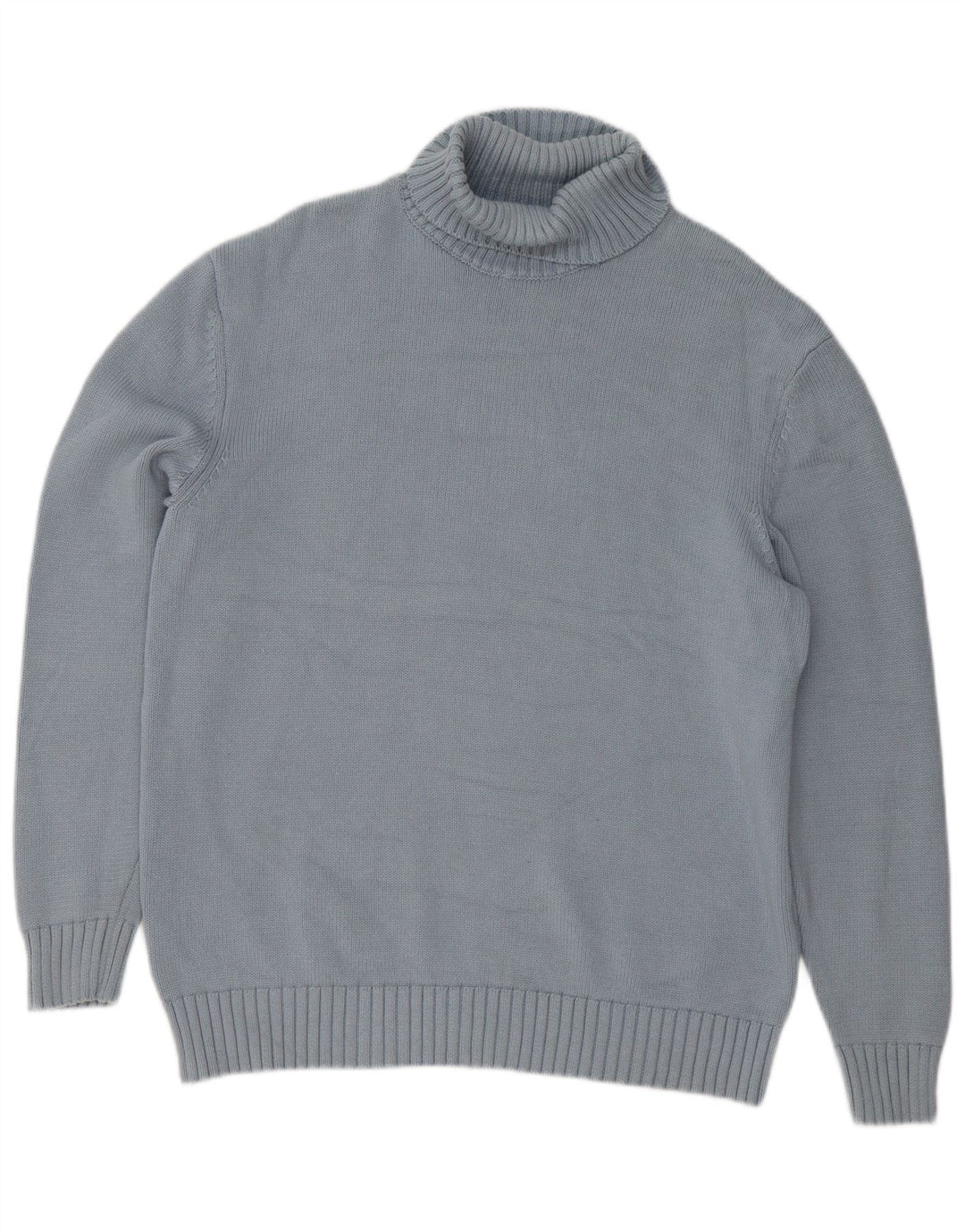 Zara Suéter masculino com gola redonda grande azul