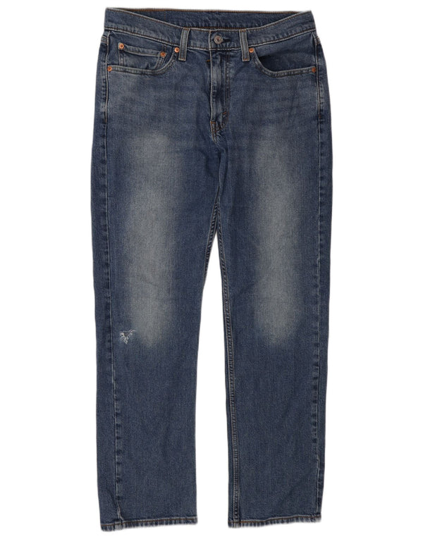 Levi's Masculino 514 Straight Jeans W32 L30 Azul Algodão