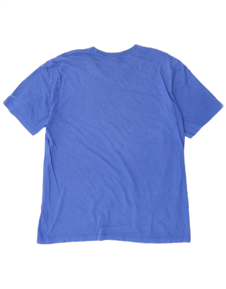 Camiseta gráfica masculina NIKE XL azul algodão