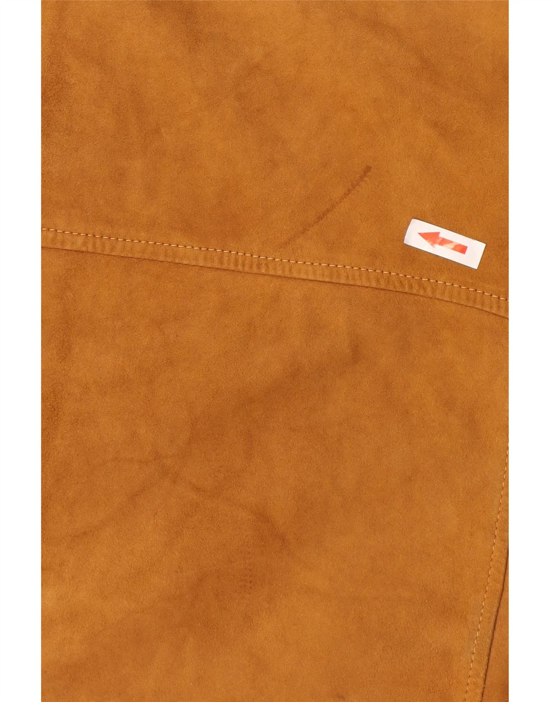 Burton Mens Suede Bomber Jacket Reino Unido 38 Couro Marrom Médio