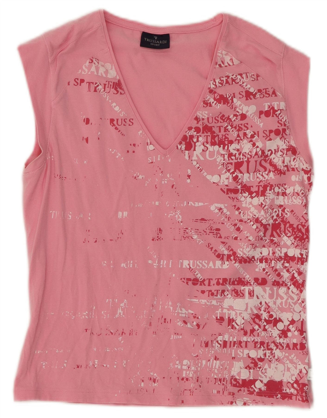 Camiseta gráfica TRUSSARDI para meninas 11-12 anos grande rosa