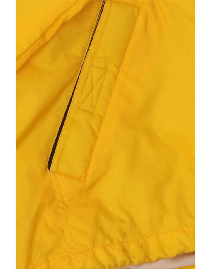 Jaqueta de chuva masculina com capuz Brugi UK 40 grande poliamida amarela