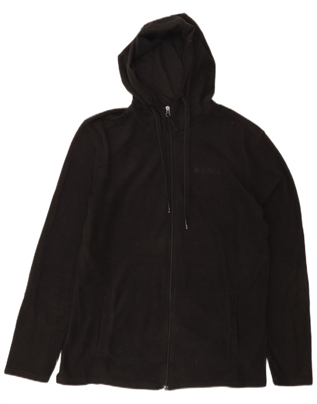 Jaqueta masculina de lã com capuz MOUNTAIN WAREHOUSE Reino Unido 36 poliéster preto pequeno