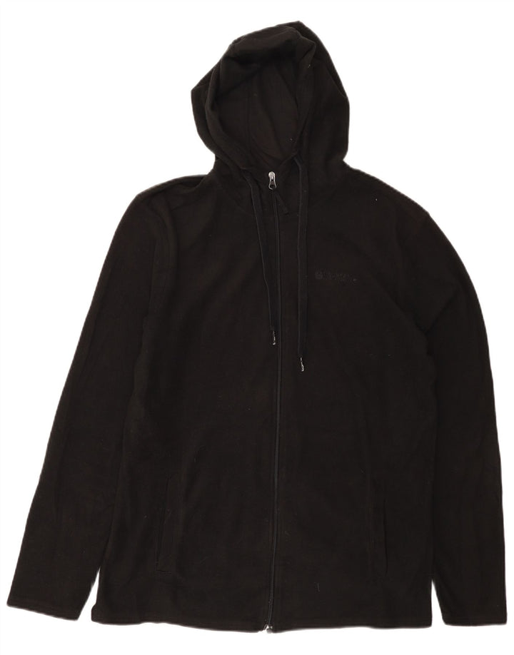 Jaqueta masculina de lã com capuz MOUNTAIN WAREHOUSE Reino Unido 36 poliéster preto pequeno