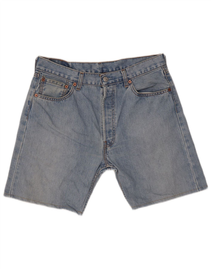 LEVI'S Mens 501 Shorts Jeans W34 Grande Algodão Azul