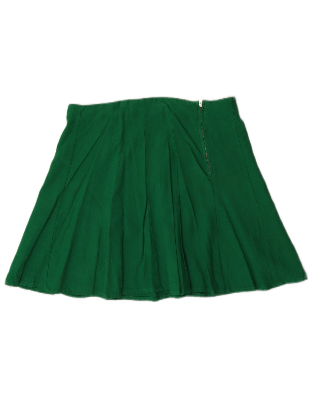 Mini saia feminina Zara XS W24 linho verde