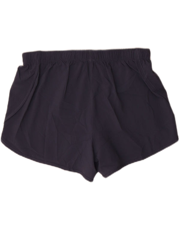 Shorts esportivos femininos NEW BALANCE UK 16 grande poliéster azul marinho