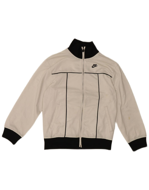 Jaqueta Nike Boys Tracksuit Top 10-11 Anos Médio Branco Colourblock Esportes