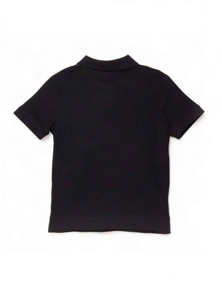 Camisa polo masculina Zara médio algodão azul marinho