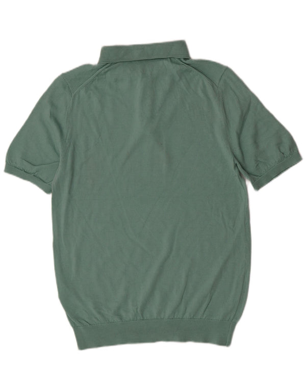 Camisa polo masculina Reiss lã verde média