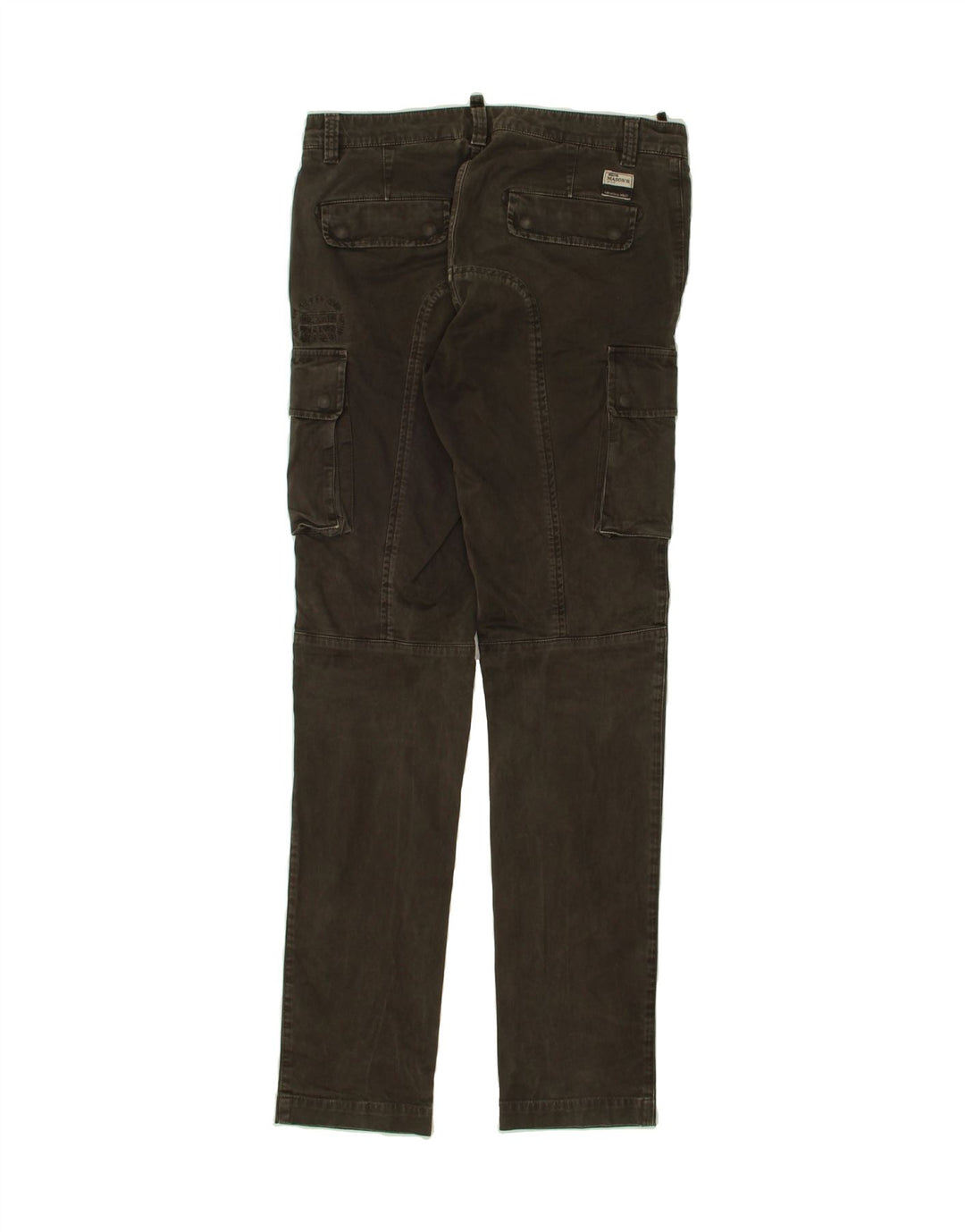 MASON'S Womens Slim Cargo Trousers IT 48 XL W38 L34 Grey Cotton Vintage Mason's and Second-Hand Mason's from Messina Hembry 