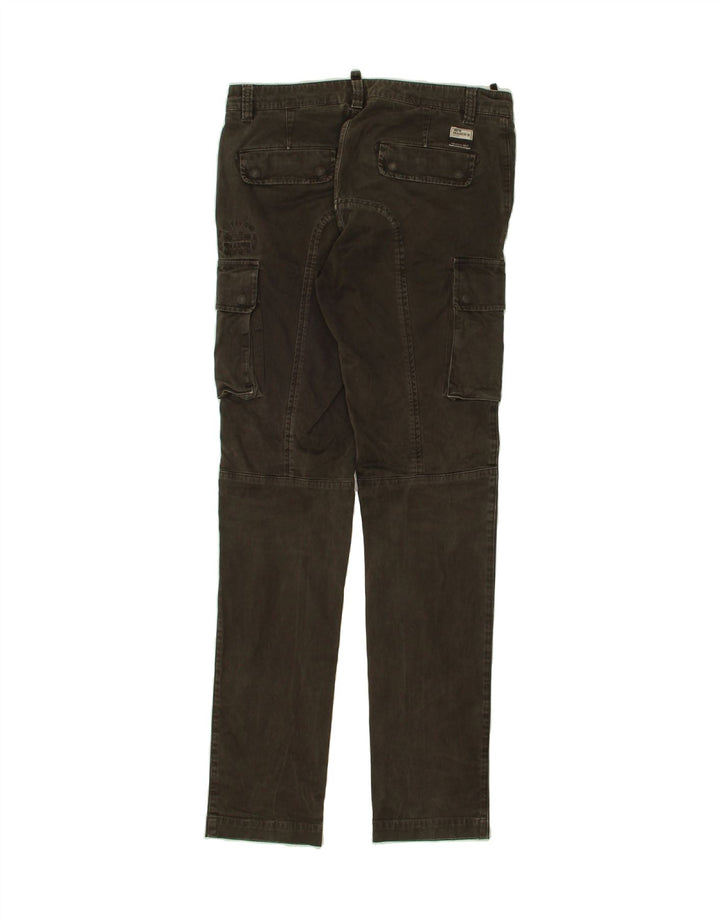 MASON'S Womens Slim Cargo Trousers IT 48 XL W38 L34 Grey Cotton Vintage Mason's and Second-Hand Mason's from Messina Hembry 