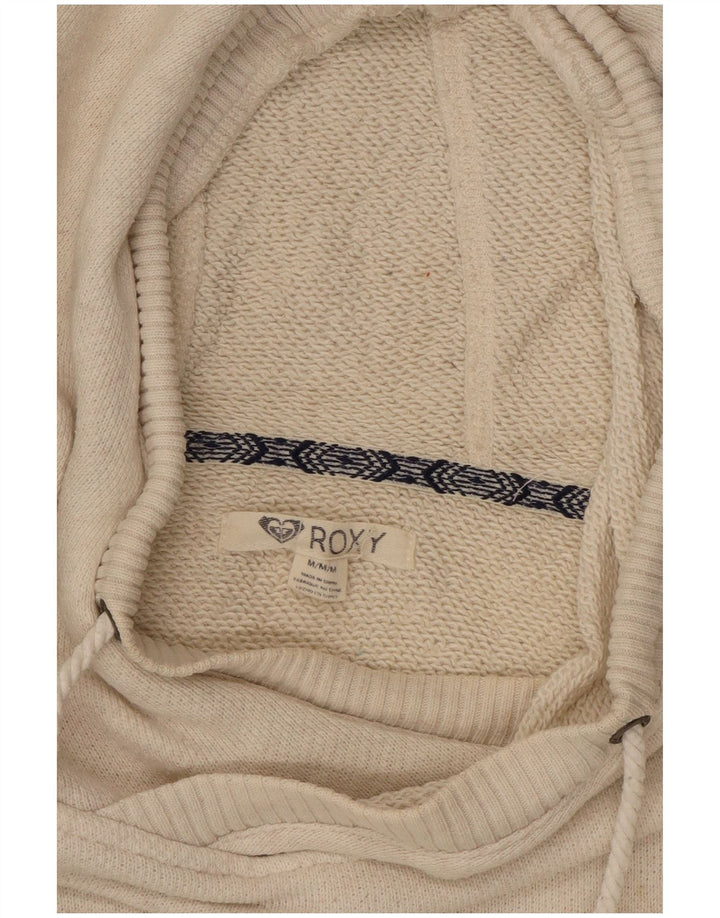 Suéter feminino com capuz ROXY UK 14 Médio Off White