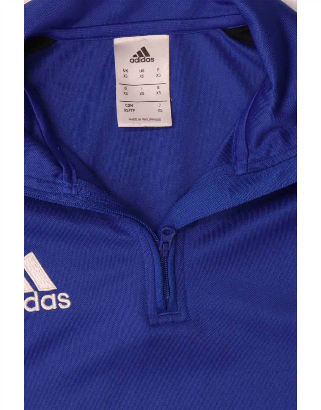 Adidas Mens Climalite Zip Neck Pullover Treino Top XS Azul Colourblock