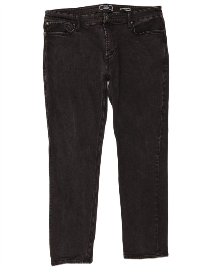 Calça Jeans Slim Masculina Fat Face W38 L30 Algodão Preto