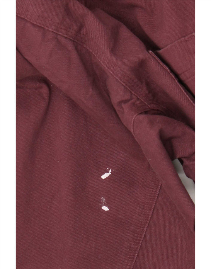 Camisa masculina Wrangler grande algodão Borgonha