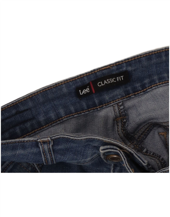Calça jeans reta feminina Lee Classic Fit W32 L29 azul