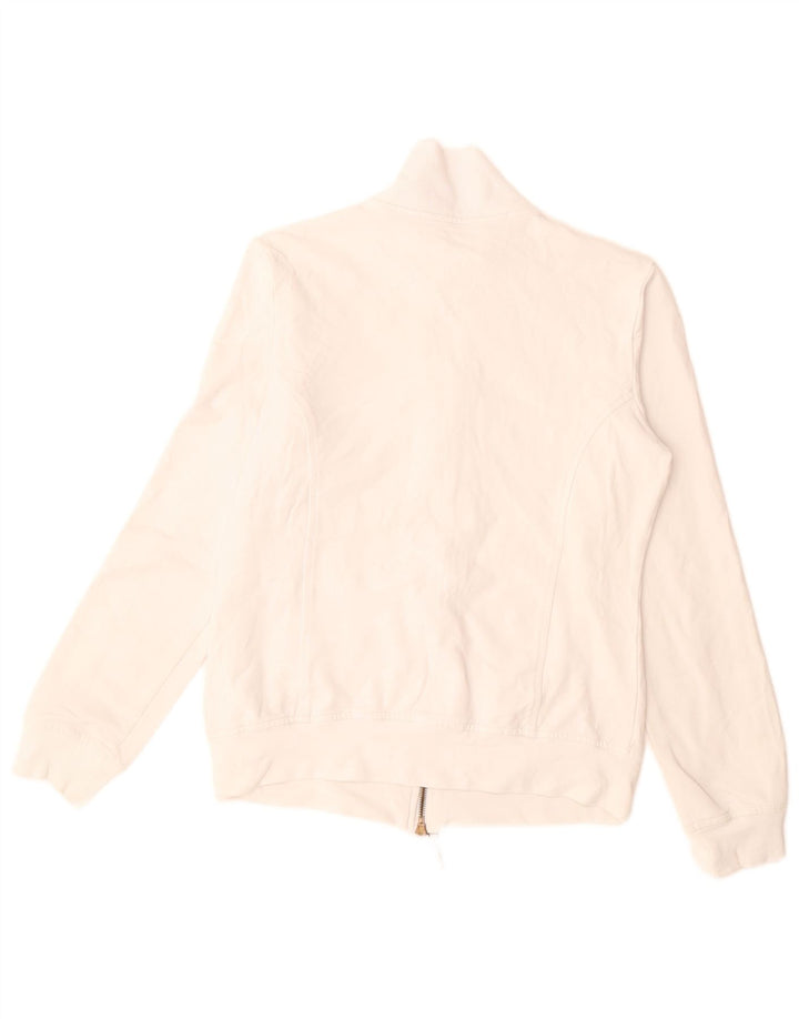 Jaqueta feminina MURPHY & NYE com estampa gráfica UK 10 pequena branca